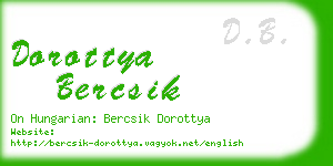 dorottya bercsik business card